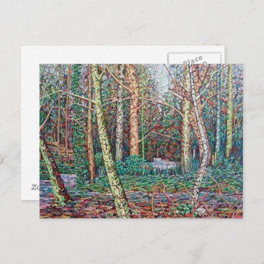 Het pad van januari briefkaart (Voorkant / Achterkant)