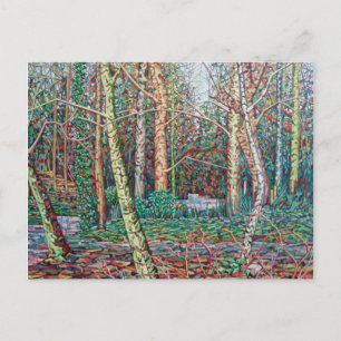 Het pad van januari briefkaart