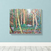 Het pad van januari canvas afdruk (Insitu (Houten vloer))