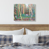 Het pad van januari canvas afdruk (Insitu (Slaapkamer))