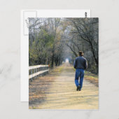 Het pad vóór Briefkaart (Voorkant / Achterkant)