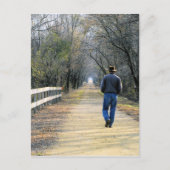 Het pad vóór Briefkaart (Voorkant)