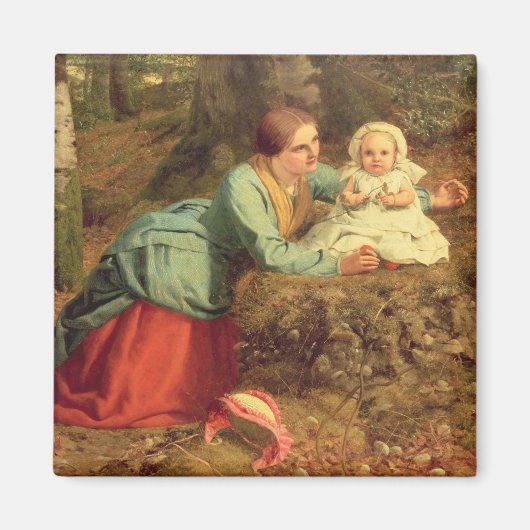 Het pad waar de bruine bladeren zich verspreiden, magneet (Voorkant)