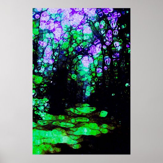 Het pad wordt weergegeven door het licht van de ma poster (Voorkant)