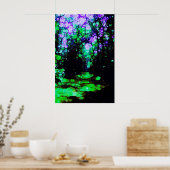 Het pad wordt weergegeven door het licht van de ma poster (Keuken)