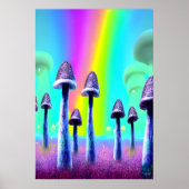 Het paddenstoelbos | AI Art Poster (Voorkant)