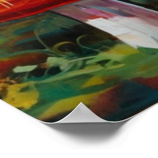 Het paddenstoelenbos poster (Hoek)