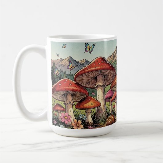 Het Paddenstoelendorp onder de Bergen Koffiemok (Links)