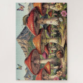 Het Paddenstoelendorp onder de Bergen Legpuzzel (Verticaal)