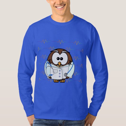 het pagineren van nieuwe doc owl t-shirt (Voorkant)