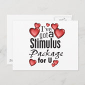 Het Pakket van de stimulus voor U Briefkaart (Voorkant / Achterkant)