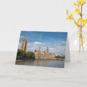 Het Palace of Westminster lege groet Kaart (Gele Bloem)