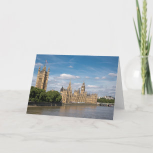 Het Palace of Westminster lege groet Kaart