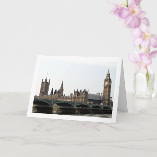 Het Palace of Westminster, Londen, Engeland Kaart (Orchidee)