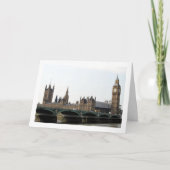 Het Palace of Westminster, Londen, Engeland Kaart (Voorkant)