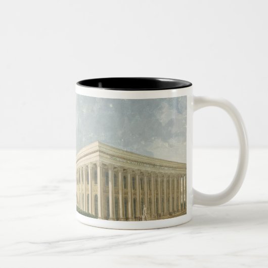 Het Palais de la Btice Tweekleurige Koffiemok (Rechts)