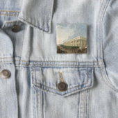 Het Palais de la Btice Vierkante Button 5,1 Cm (In situ)