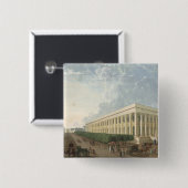 Het Palais de la Btice Vierkante Button 5,1 Cm (Voorkant /achterkant)