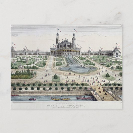 Het Palais du Trocadero Briefkaart (Voorkant)