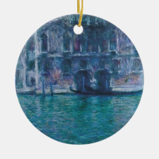 Het paleis da Mula Claude Monet  Fles  Keramisch Ornament (Voorkant)