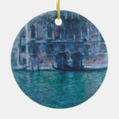 Het paleis da Mula Claude Monet  Fles  Keramisch Ornament (Achterkant)