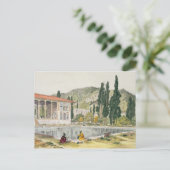 Het paleis en de tuinen van Ashref, Perzië, bord 8 Briefkaart (Staand voorkant)