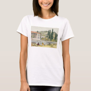 Het paleis en de tuinen van Ashref, Perzië, bord  T-shirt