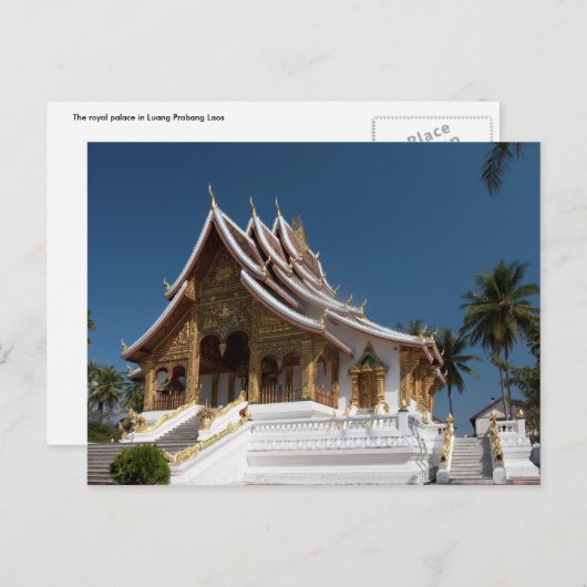 Het paleis in Luang Prabang Briefkaart (Voorkant / Achterkant)