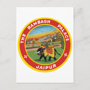 Het paleis Rambagh Jaipur Briefkaart