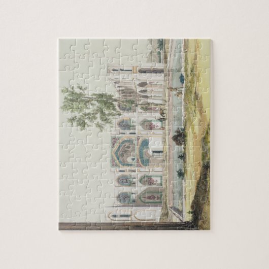 Het paleis Tchar-Bag in Isfahan, Persia, bord Legpuzzel (Verticaal)