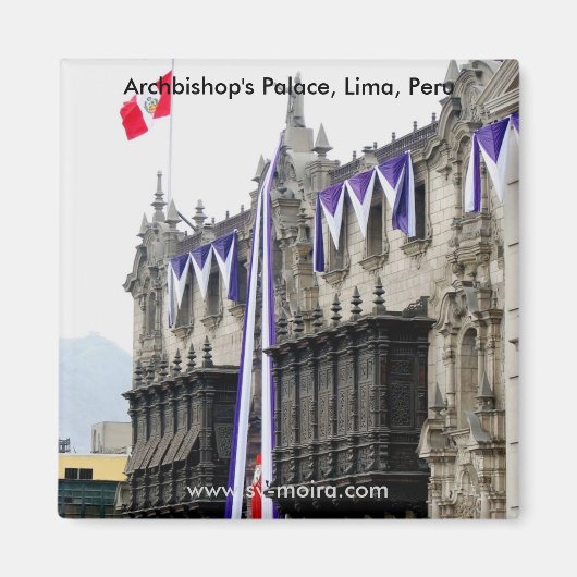 Het paleis van aartsbisschop met Jealousy Balconie Magneet (Voorkant)