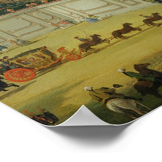 Het Paleis van Aranjuez, 1756 (olie op het canvas) Poster (Hoek)