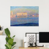 Het paleis van Claude Monet Doge San Giorgio Maggi Poster (Thuiskantoor)