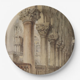Het paleis van de Doge (door John Ruskin) Papieren Bordje