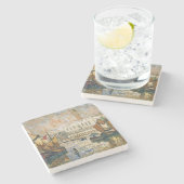 Het paleis van de Doge (Palazzo Ducale) (Venetië,  Stenen Onderzetter (Zijkant)