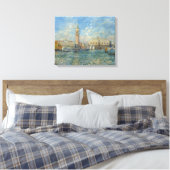 Het paleis van de Doge, Venetië - Pierre-Auguste R Canvas Afdruk (Insitu (Slaapkamer))