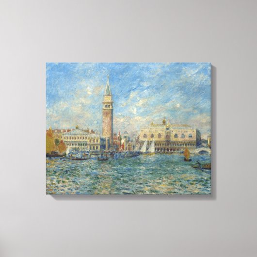 Het paleis van de Doge, Venetië - Pierre-Auguste R Canvas Afdruk (Voorkant)