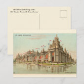 Het Paleis van de Elektriciteit 1904 World Fair Mi Briefkaart (Voorkant / Achterkant)
