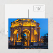 Het paleis van de fijne kunsten op zonsopgang briefkaart (Voorkant / Achterkant)