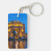 Het paleis van de fijne kunsten op zonsopgang sleutelhanger (achterkant)