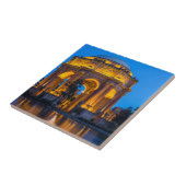 Het paleis van de fijne kunsten op zonsopgang tegeltje (Zijkant)