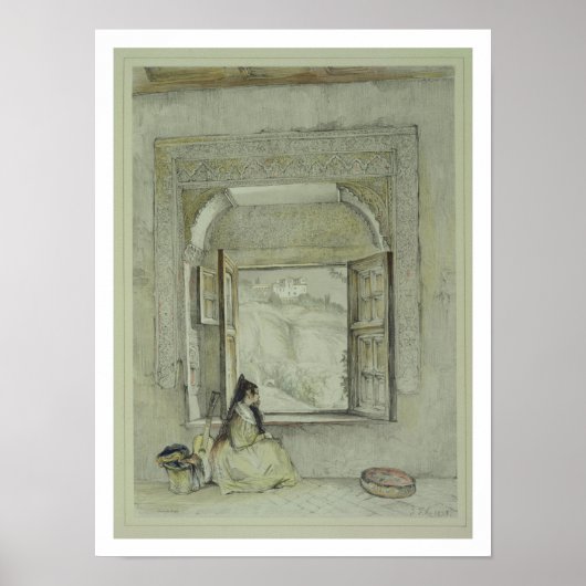 Het paleis van de Generalife uit de Casa de Cha Poster (Voorkant)