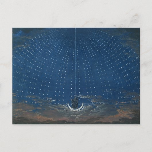 Het paleis van de koningin van de nacht briefkaart (Voorkant)