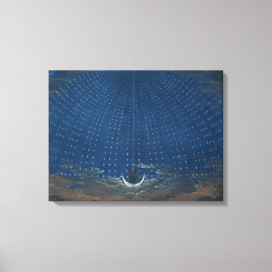 Het paleis van de koningin van de nacht canvas afdruk