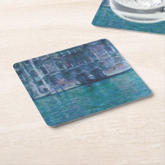 Het paleis van de Mula Claude Monet Kartonnen Onderzetters (Schuin)