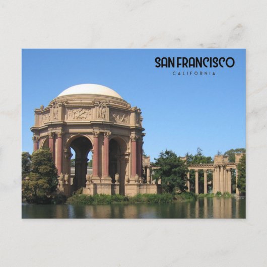 Het paleis van fijne kunsten, CA - briefkaart (Voorkant)