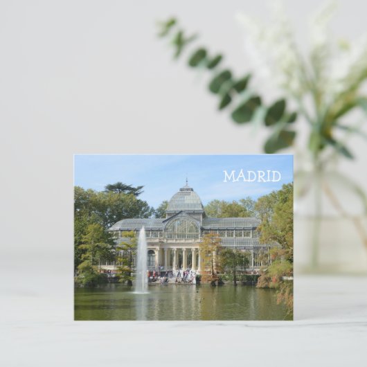 Het Paleis van het kristal, Madrid Briefkaart (Staand voorkant)