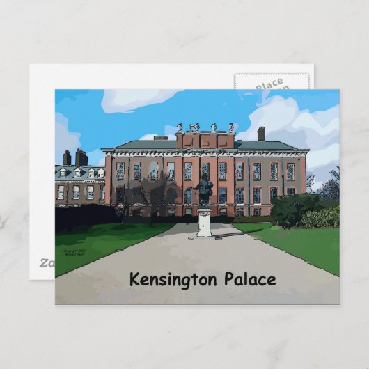 Het Paleis van Kensington Briefkaart (Voorkant / Achterkant)