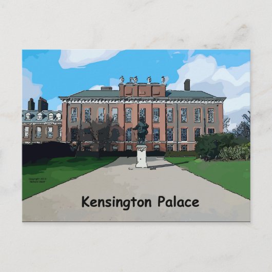 Het Paleis van Kensington Briefkaart (Voorkant)