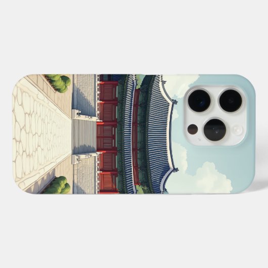 Het paleis van Korea in mijn telefooncel Case-Mate iPhone Case (Achterkant (horizontaal))